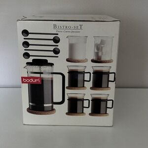 Bodum Carsten Jorgensen Bistro 12 Pc French Press White Coffee‎ Maker Set K1590